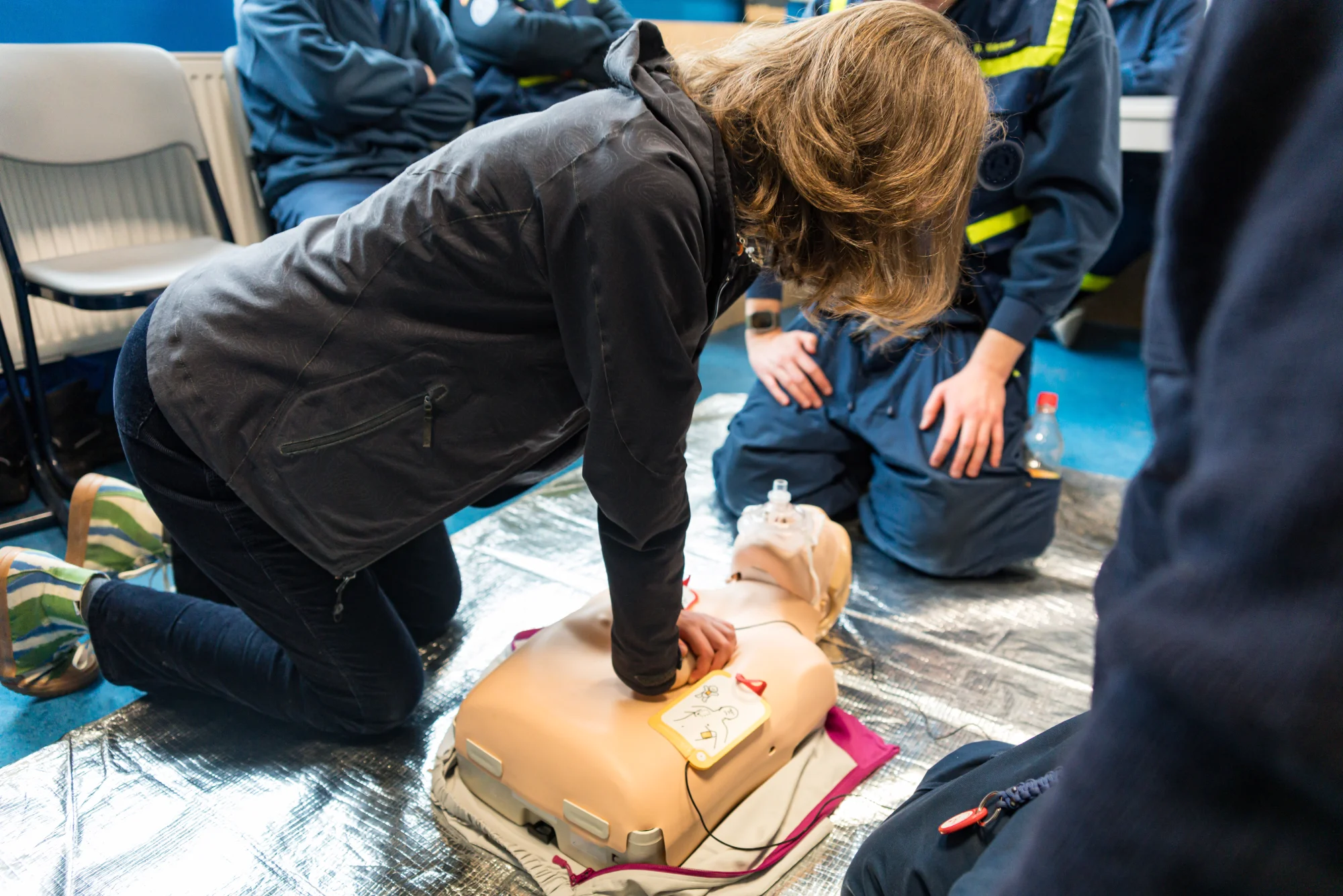 CPR and first aid training demonstration